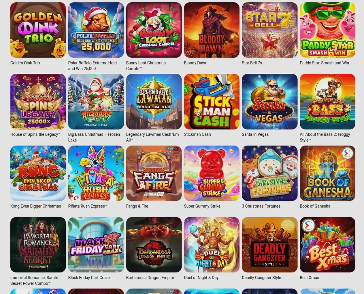 Rolldorado Login Bereich mit Casino Spielen